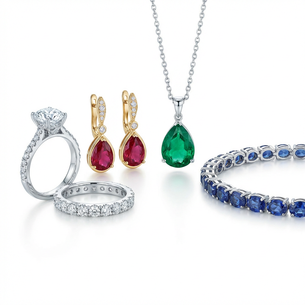 宝石 - ダイヤモンド・サファイア・エメラルド等