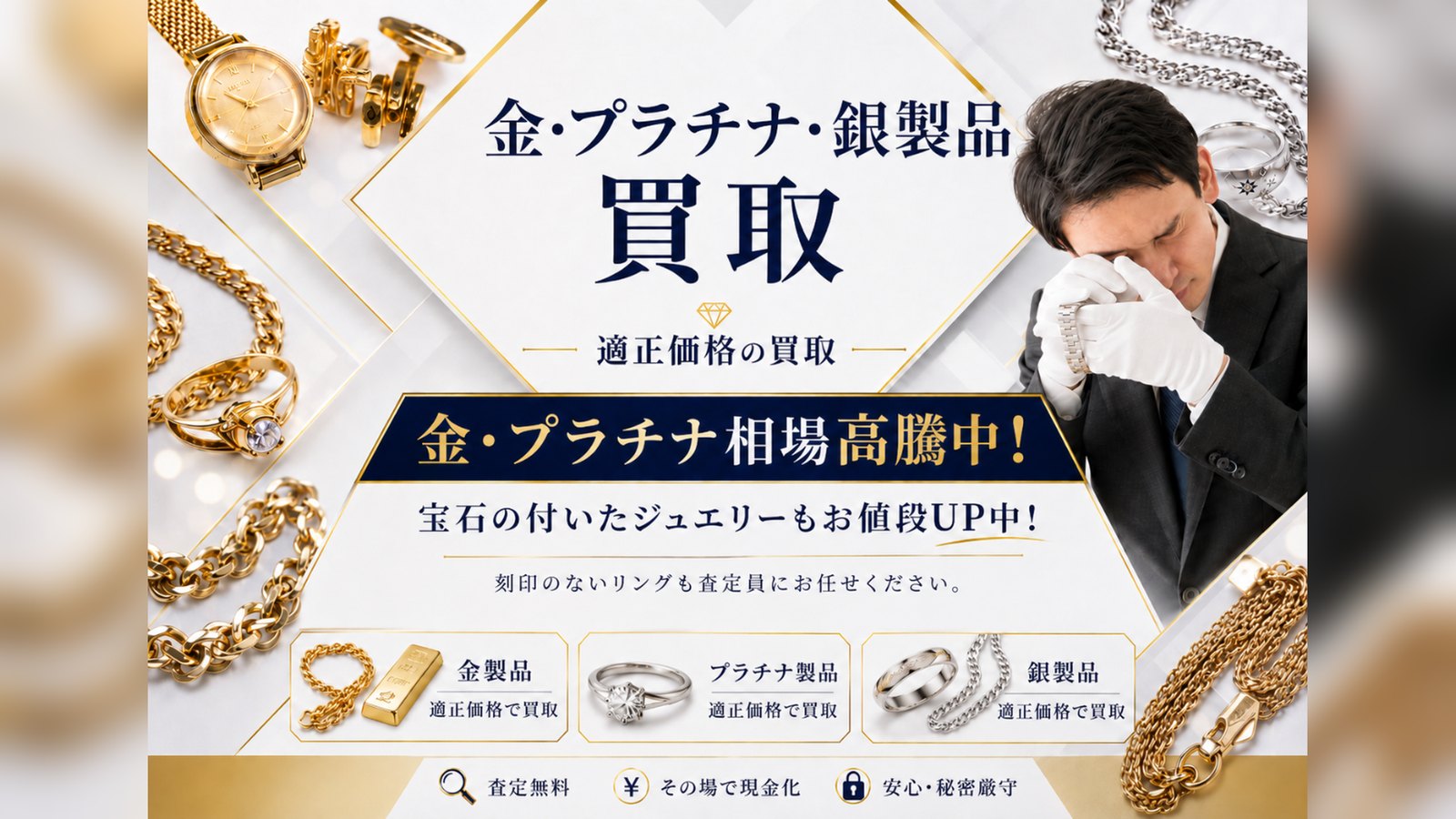 金・プラチナ相場が高騰中！今が売り時